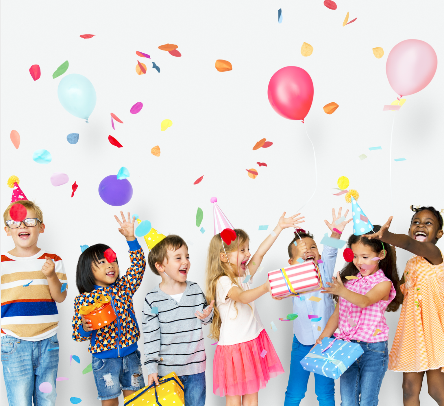 kids celebrating birthday party